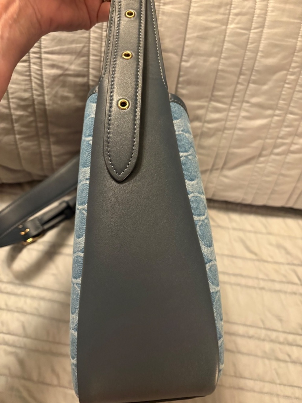 Coach Hadley Convertible Crossbody Bag In Signature Denim - Picture 11 of 13